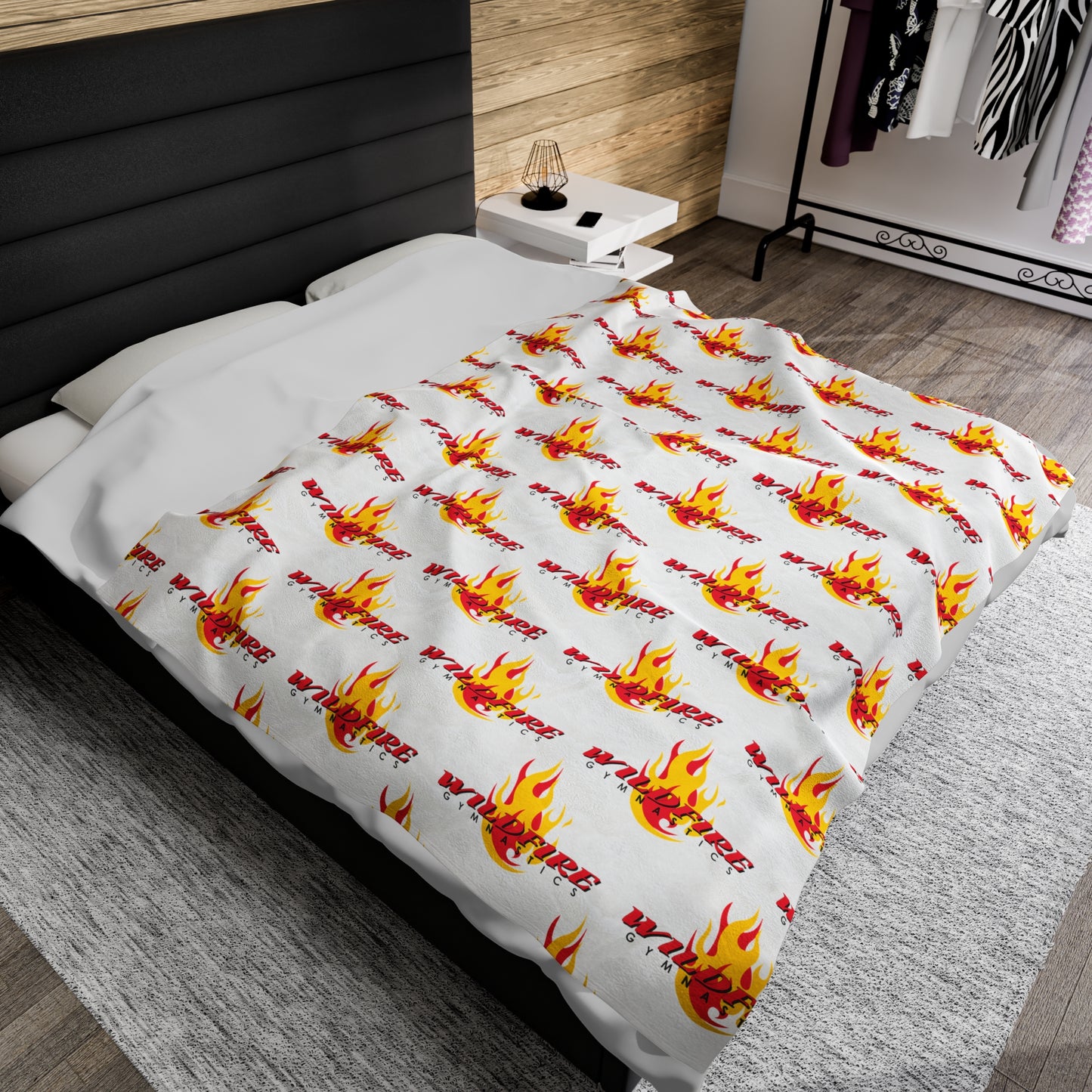 Wildfire Logo Velveteen Plush Blanket