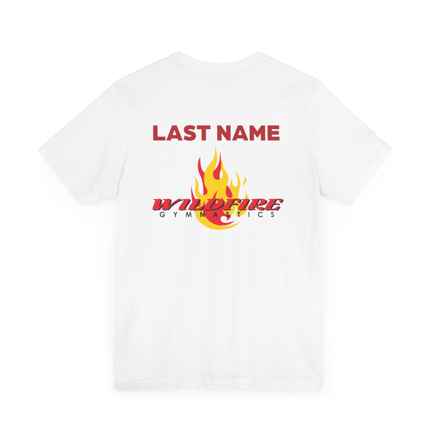 Wildfire Parent Squad, CUSTOM Last Name, Unisex Jersey Short Sleeve Tee