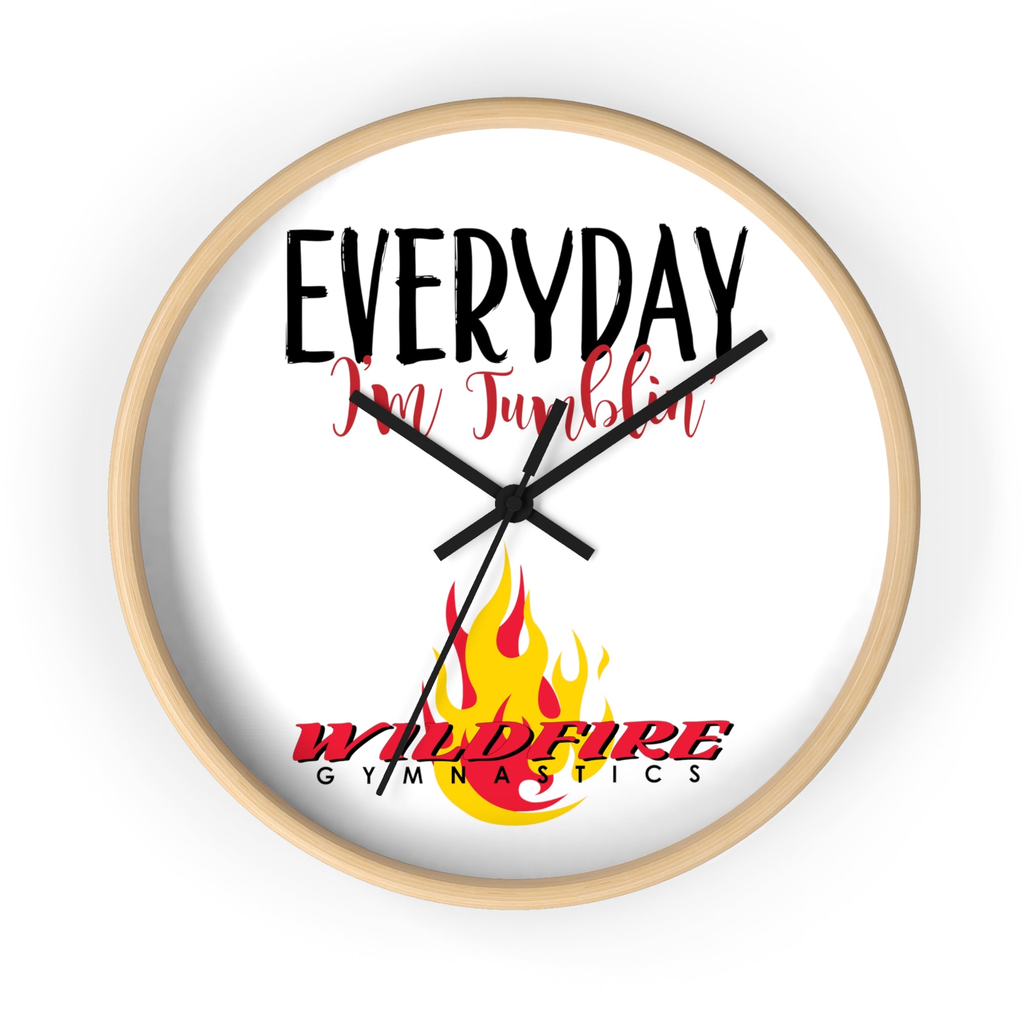 Everyday I'm Tumbling, Wildfire Gymnastics Wall Clock