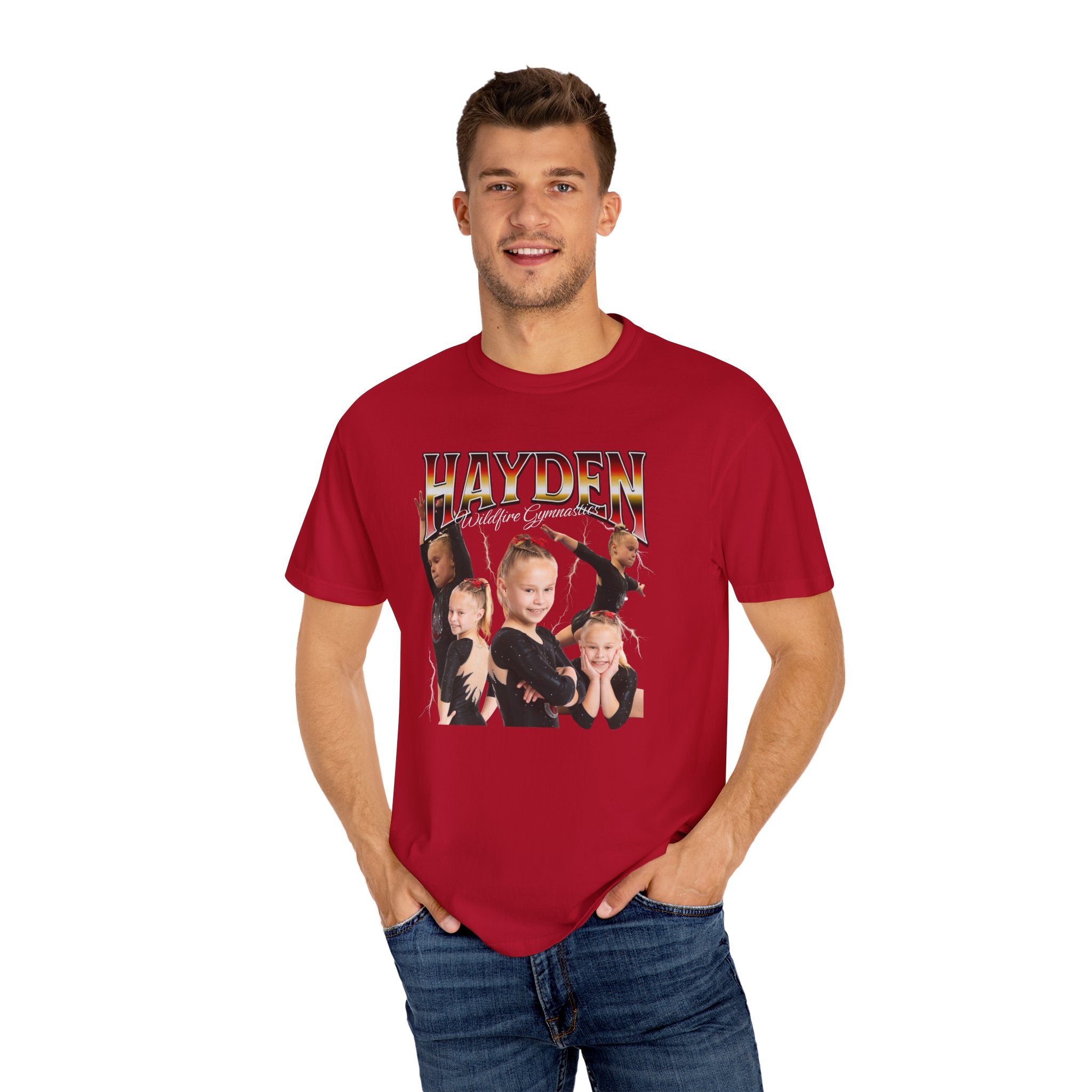 CUSTOM: Gymnast Name & Photo Retro T-shirt