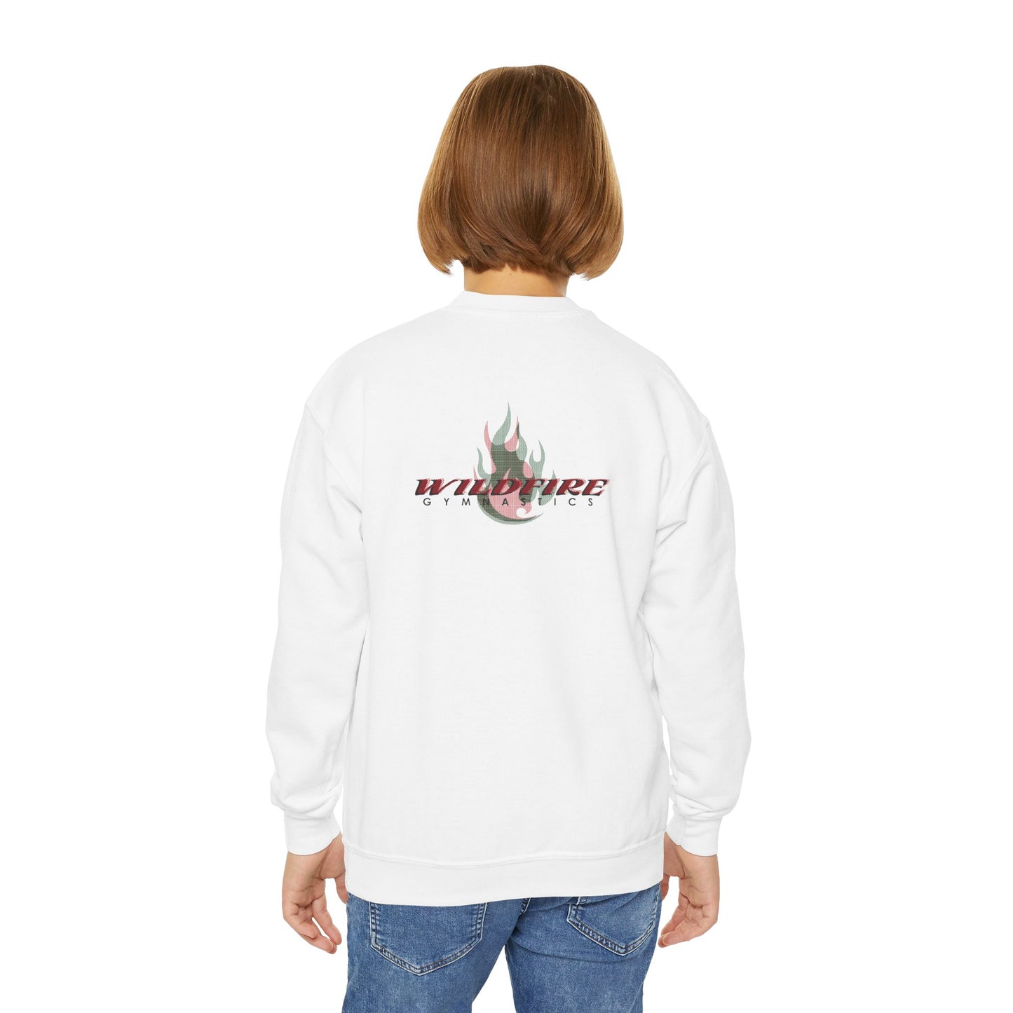 Santas Favorite Gymnast, Youth Crewneck Sweatshirt