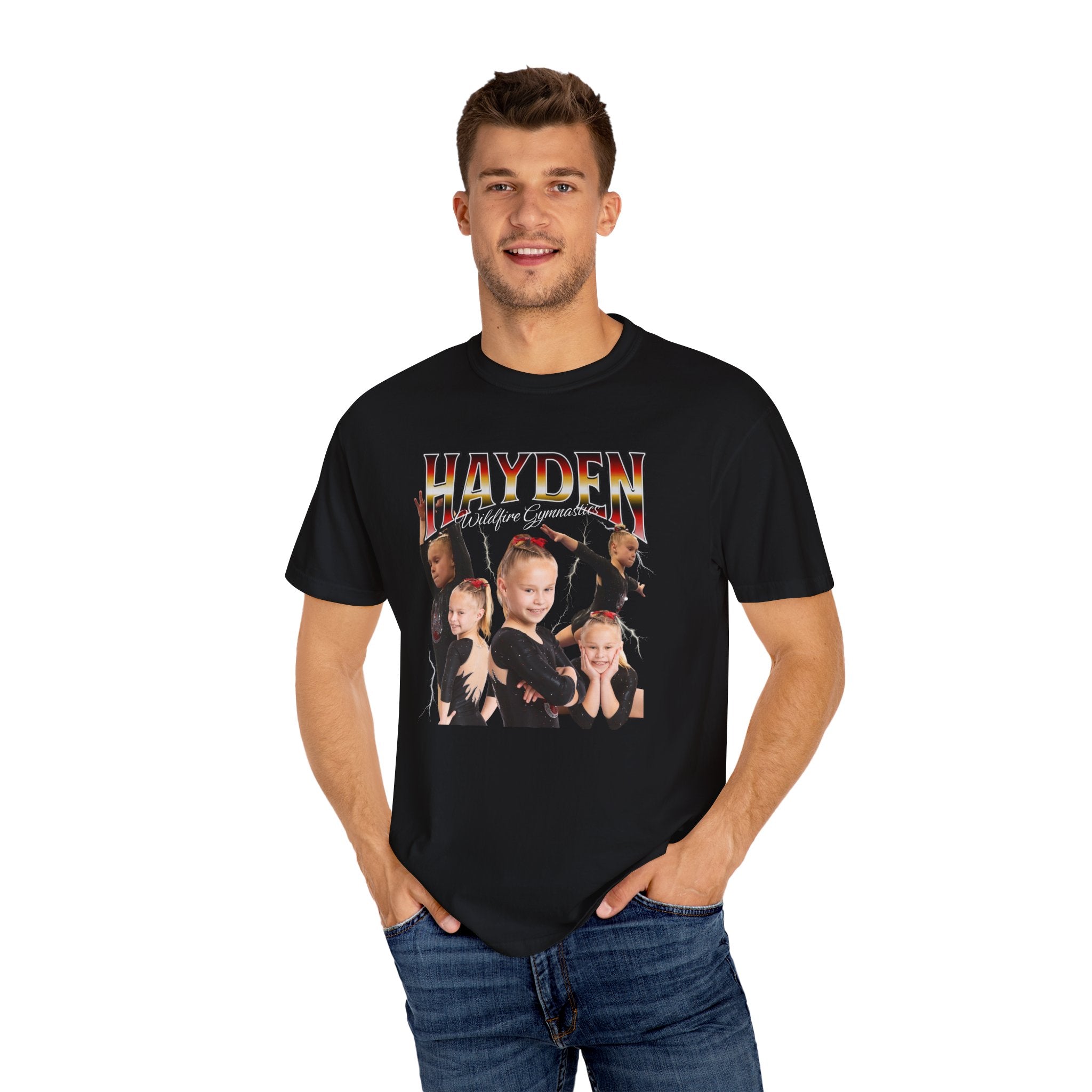 CUSTOM: Gymnast Name & Photo Retro T-shirt