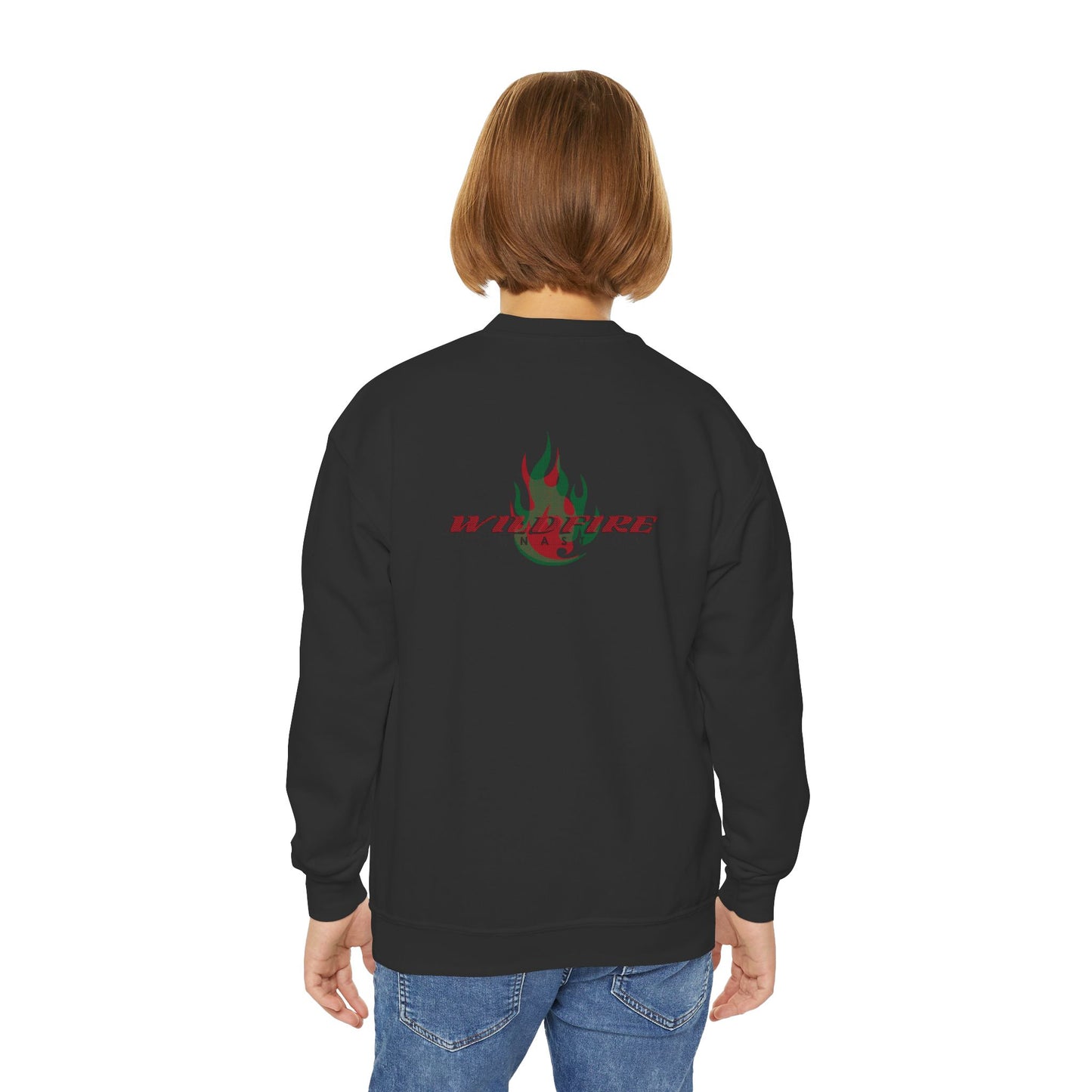 Santas Favorite Gymnast, Youth Crewneck Sweatshirt