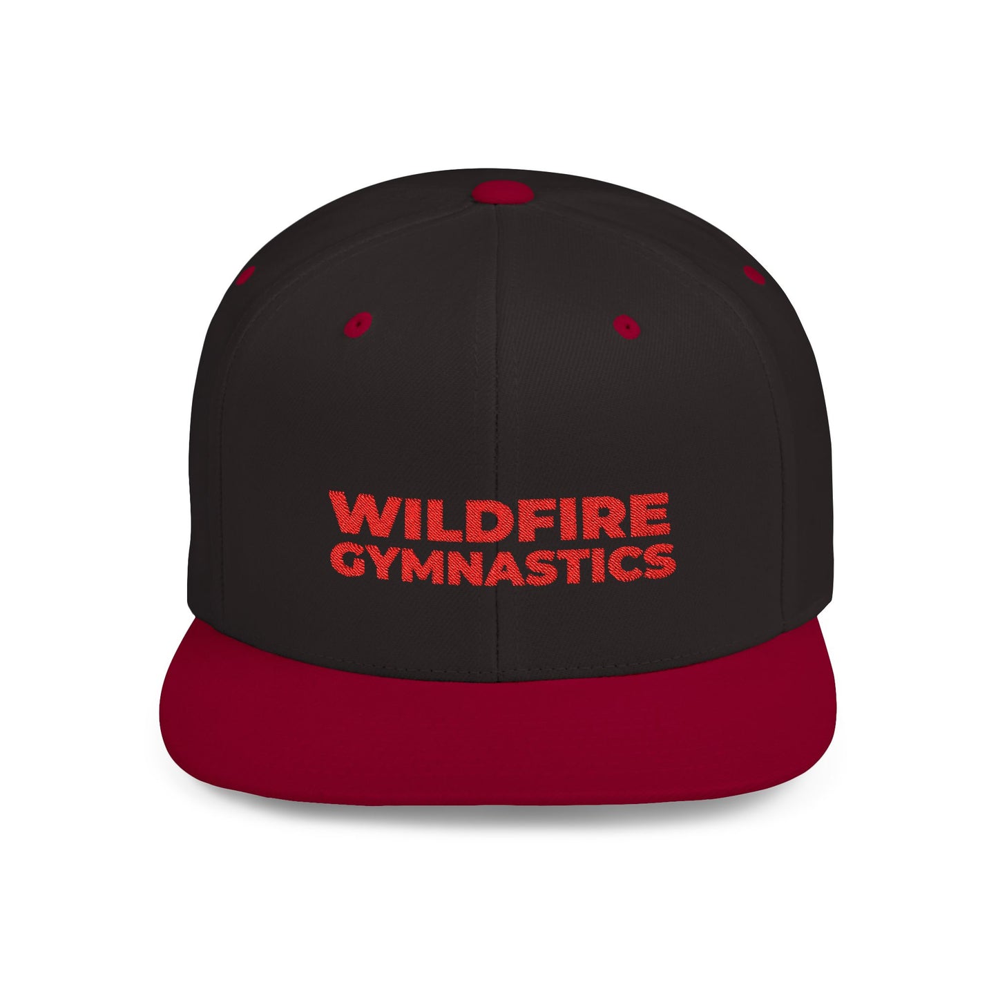 Wildfire Gymnastics Embroidered Flat Bill Snapback