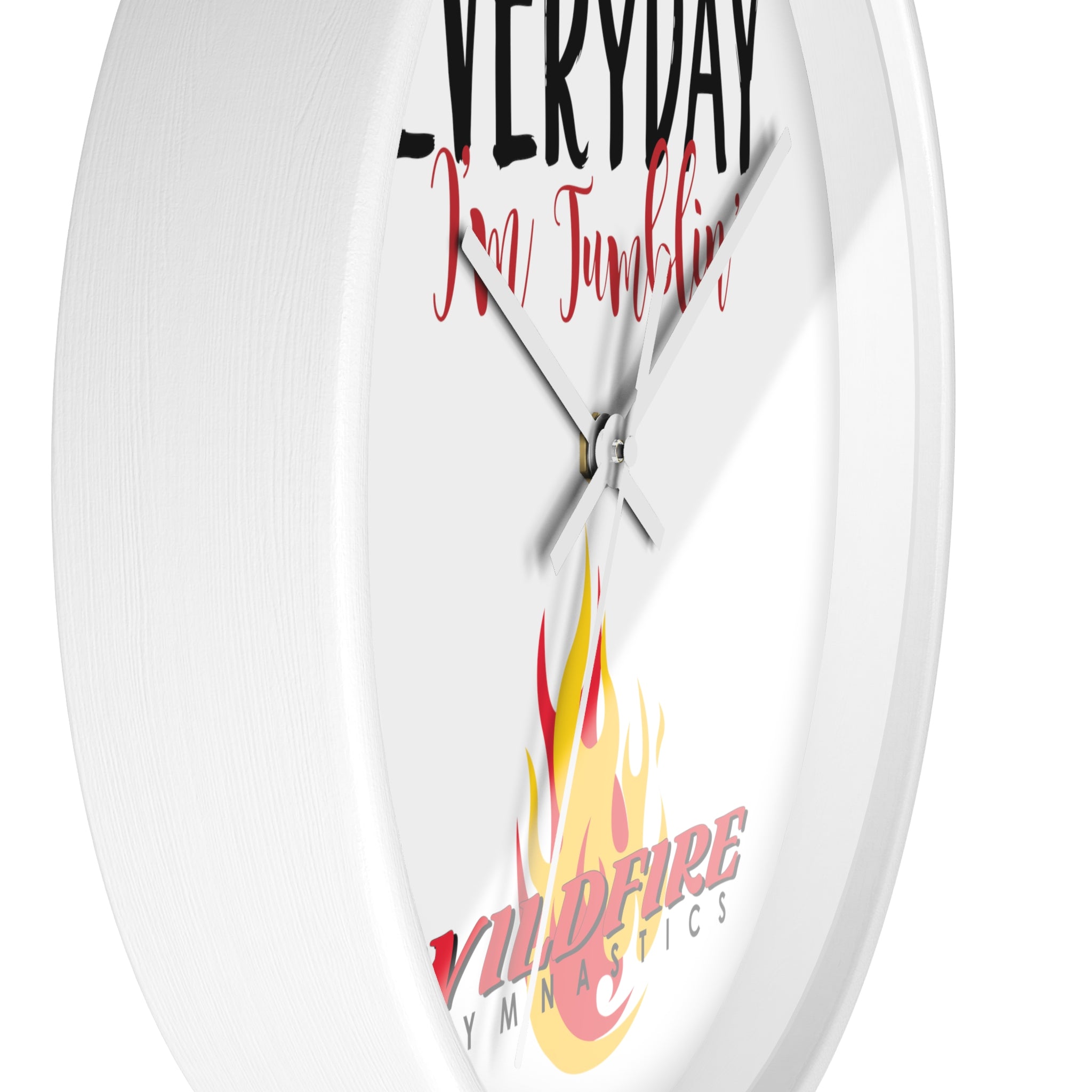 Everyday I'm Tumbling, Wildfire Gymnastics Wall Clock