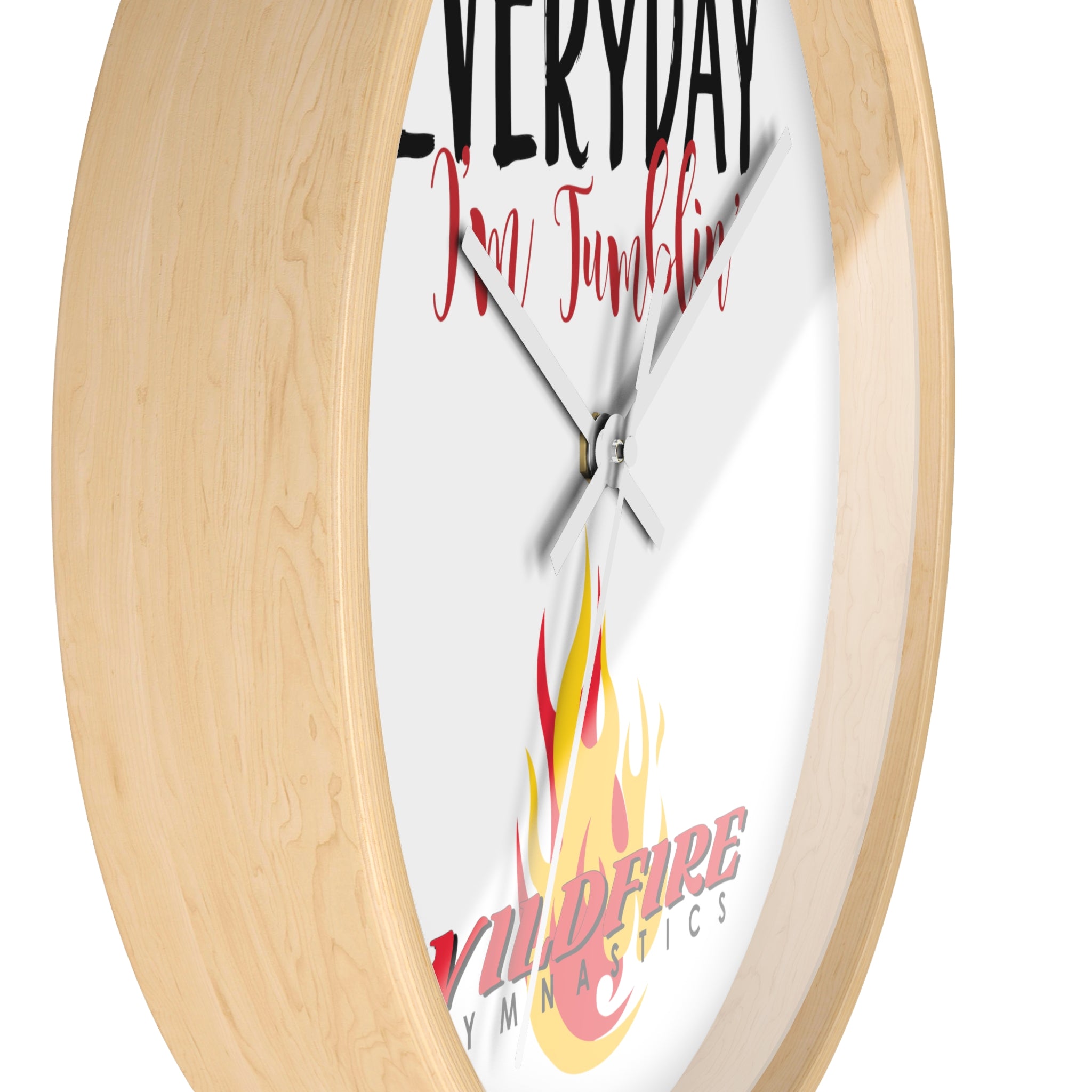 Everyday I'm Tumbling, Wildfire Gymnastics Wall Clock