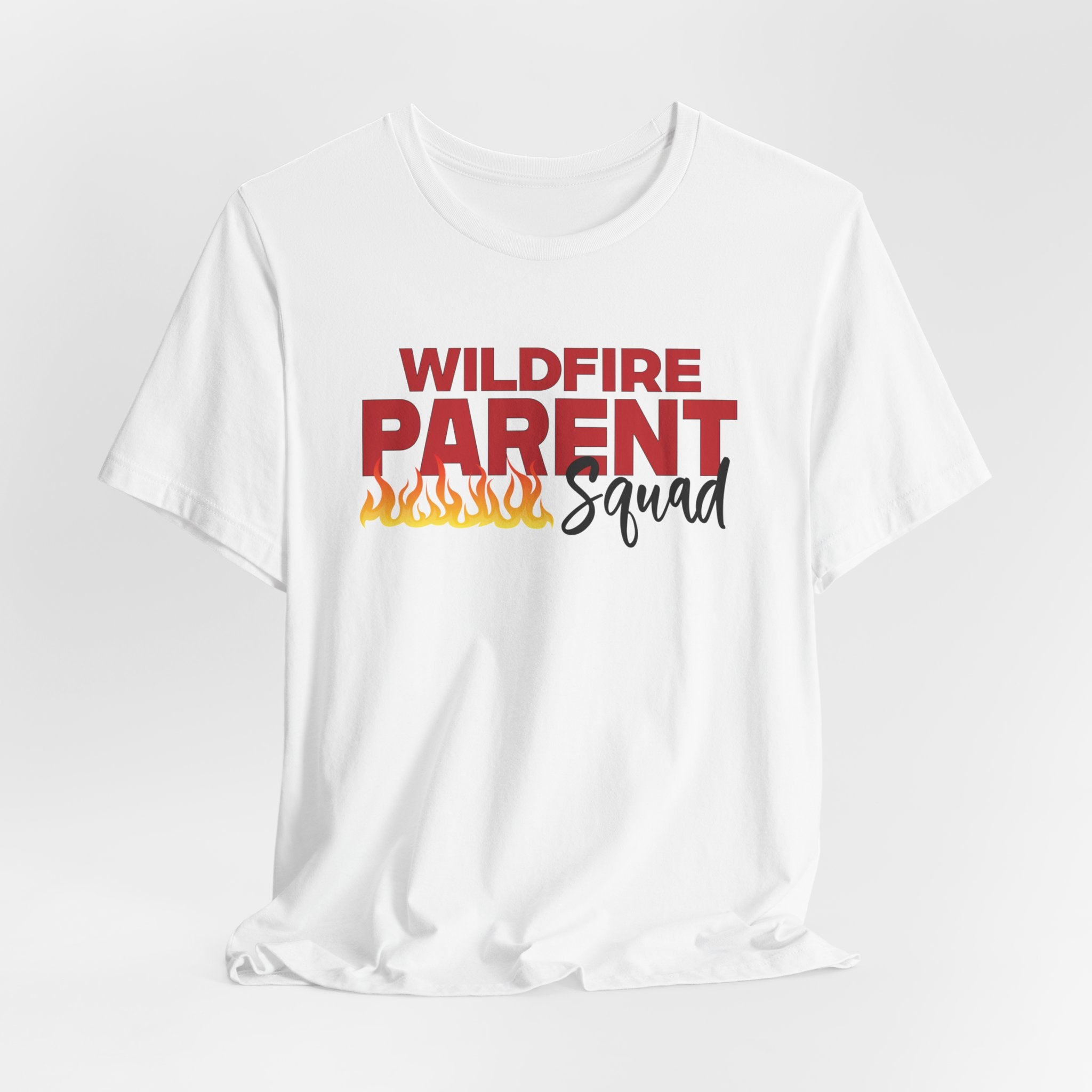 Wildfire Parent Squad, CUSTOM Last Name, Unisex Jersey Short Sleeve Tee