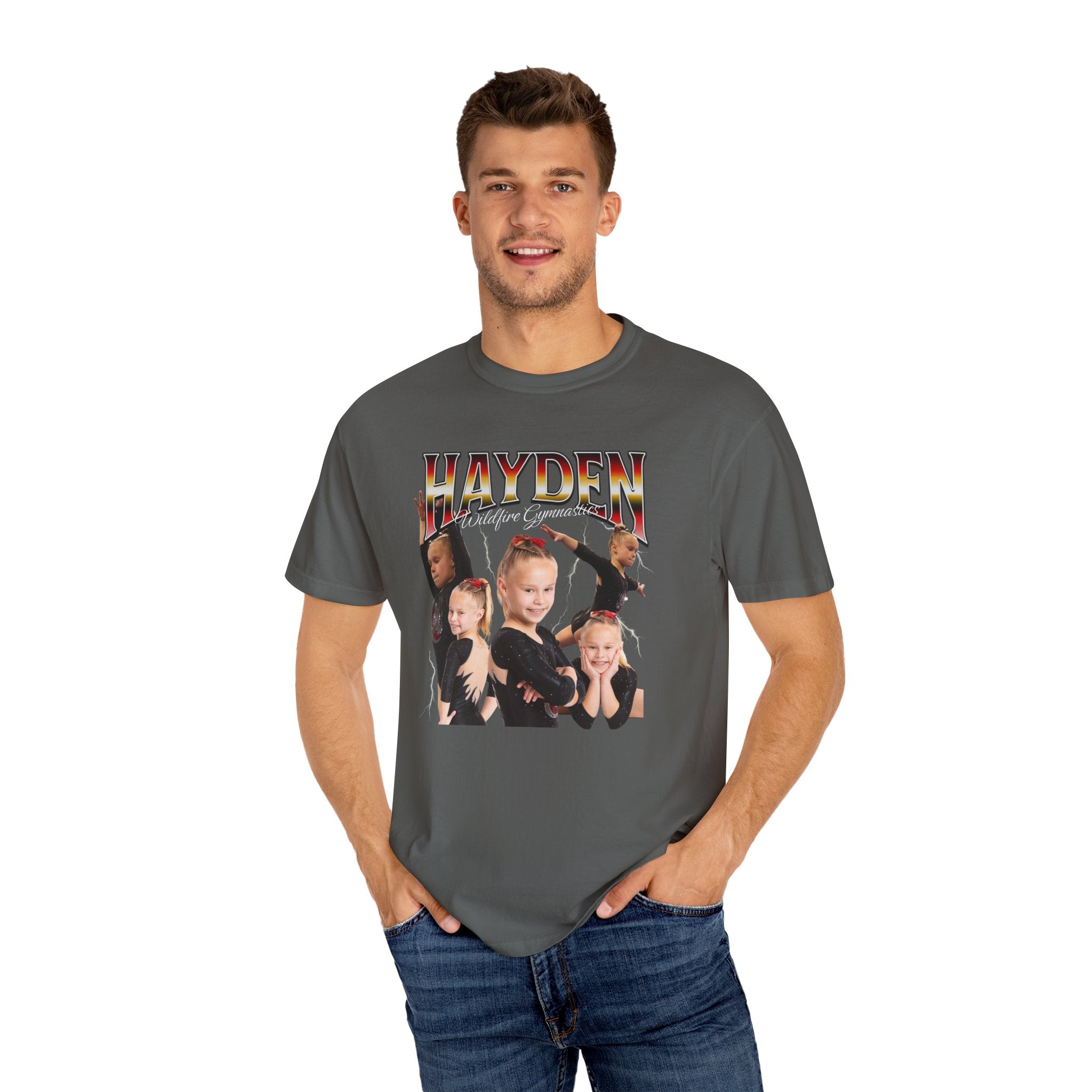 CUSTOM: Gymnast Name & Photo Retro T-shirt