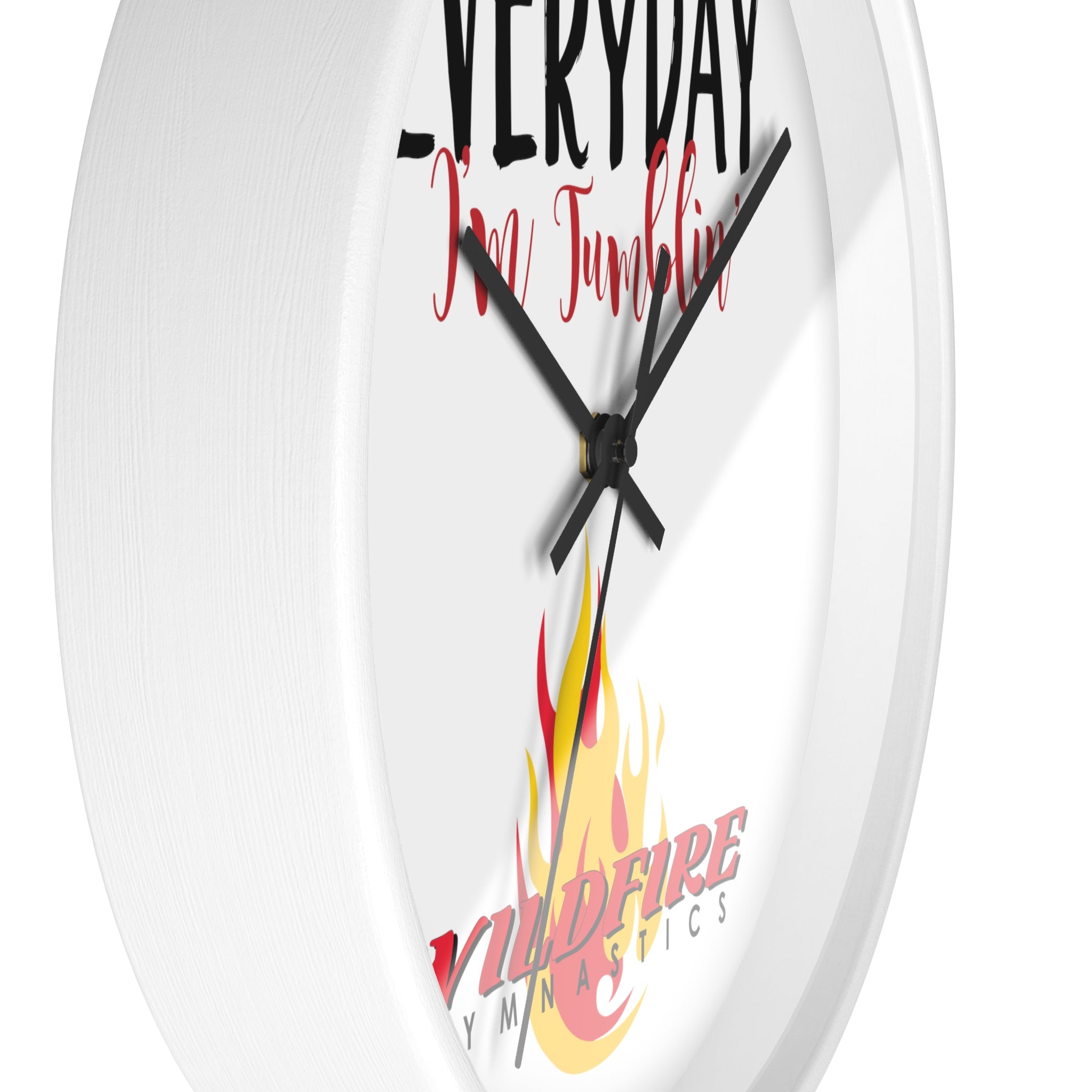 Everyday I'm Tumbling, Wildfire Gymnastics Wall Clock