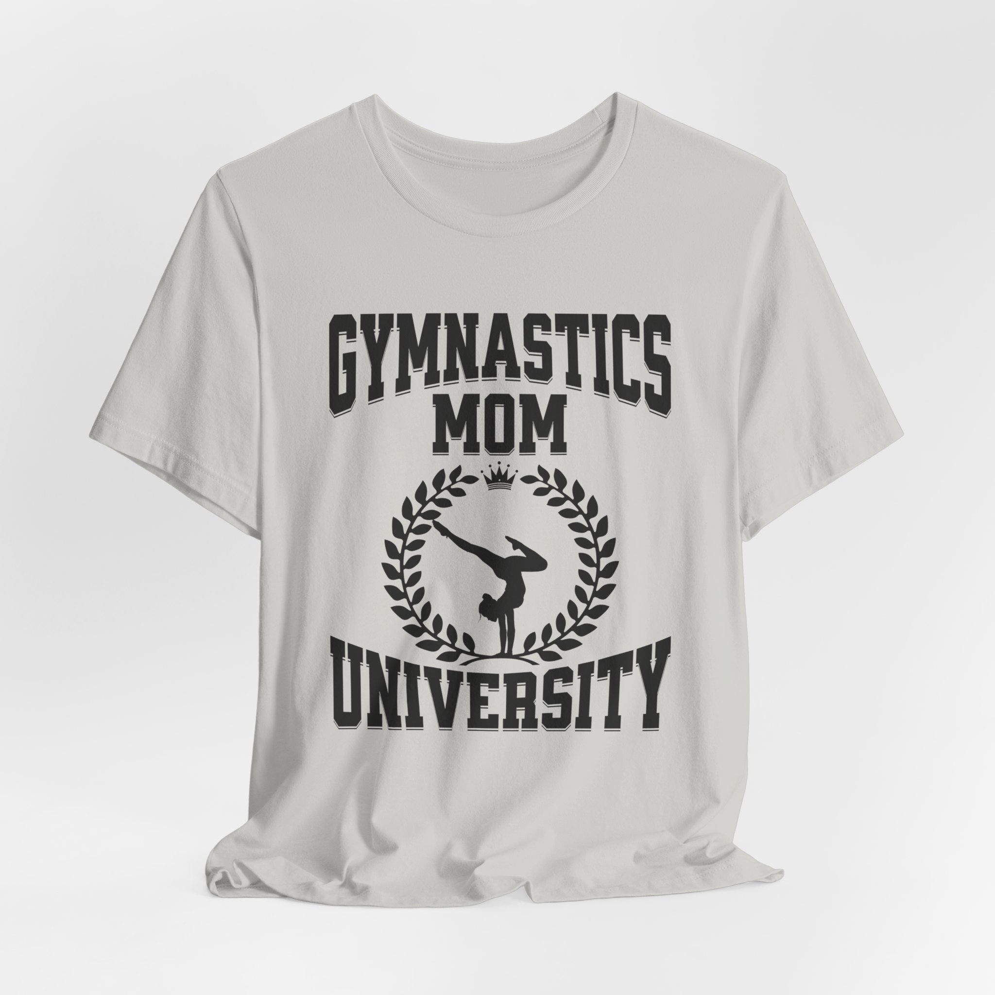 Gymnastics Mom University, Unisex Jersey Short Sleeve Tee