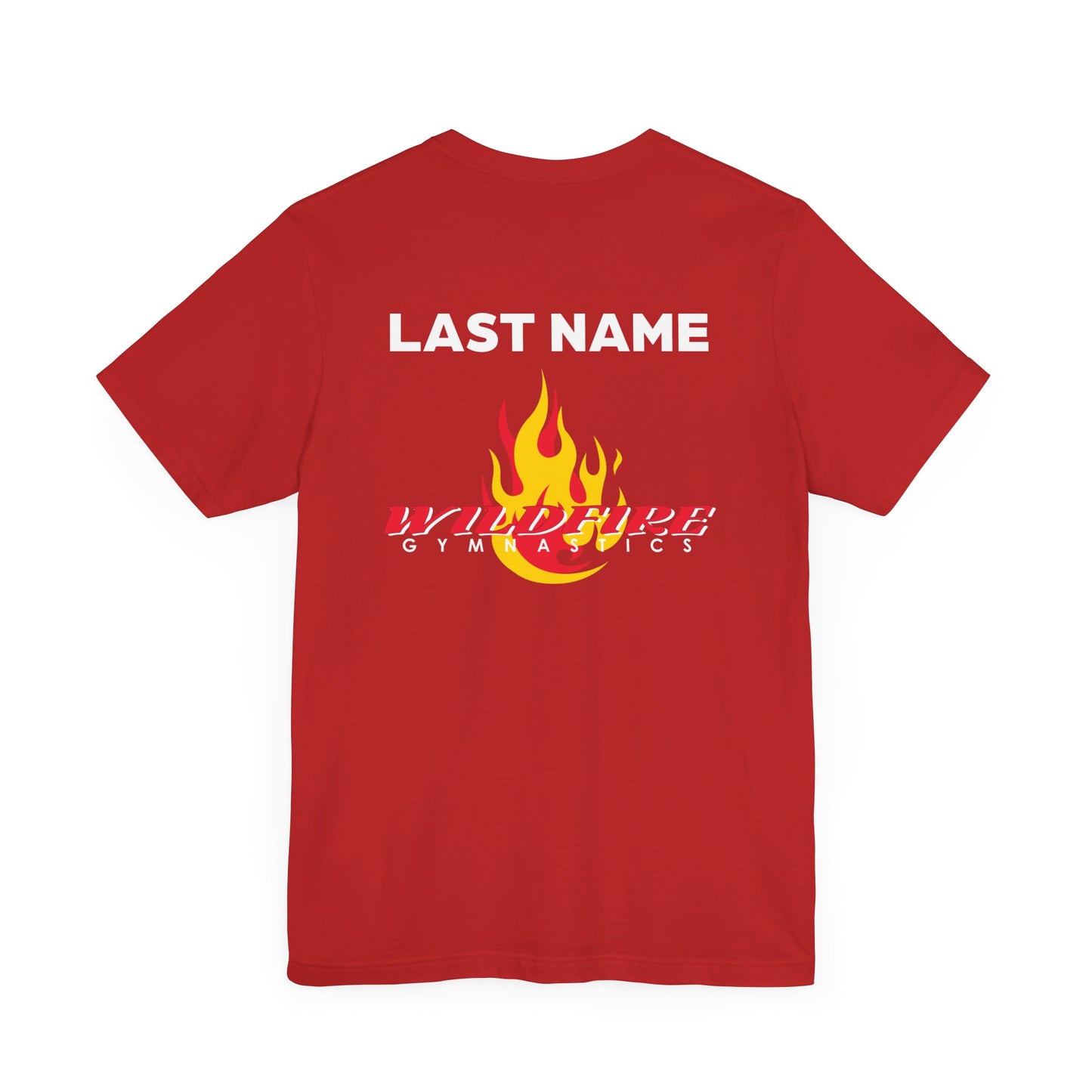 Wildfire Parent Squad, CUSTOM Last Name, Unisex Jersey Short Sleeve Tee