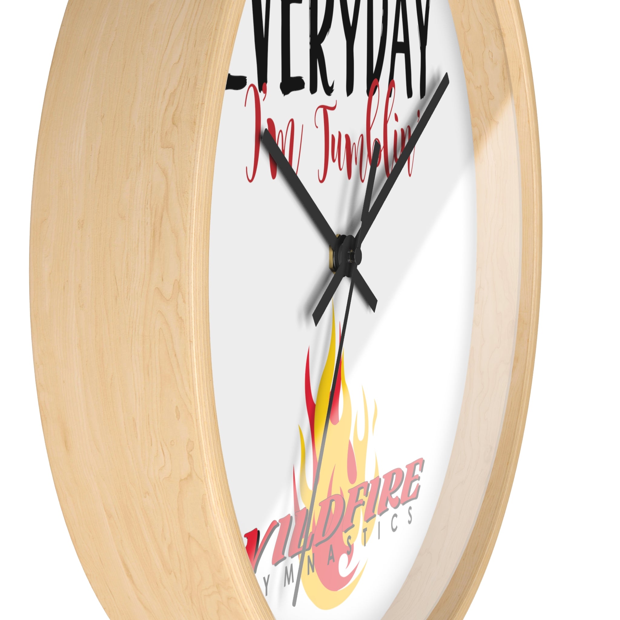 Everyday I'm Tumbling, Wildfire Gymnastics Wall Clock