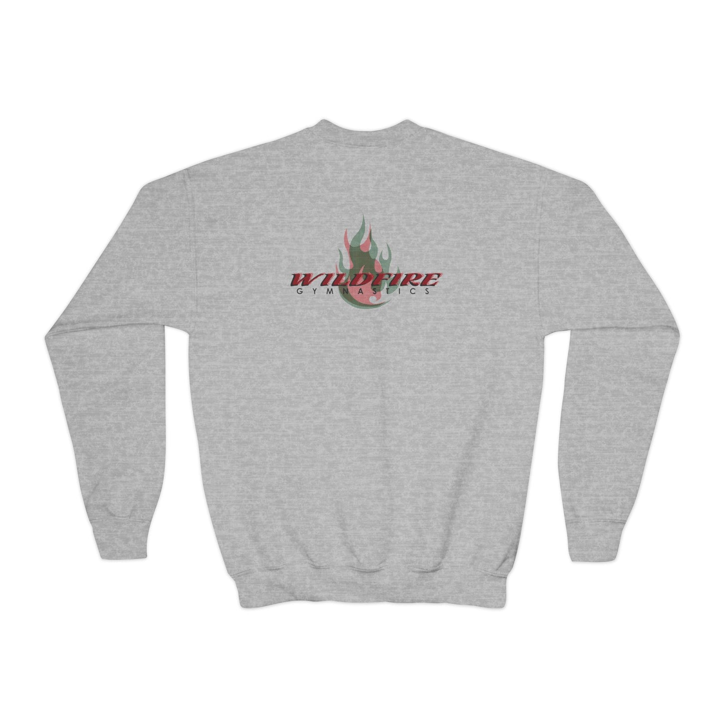 Santas Favorite Gymnast, Youth Crewneck Sweatshirt