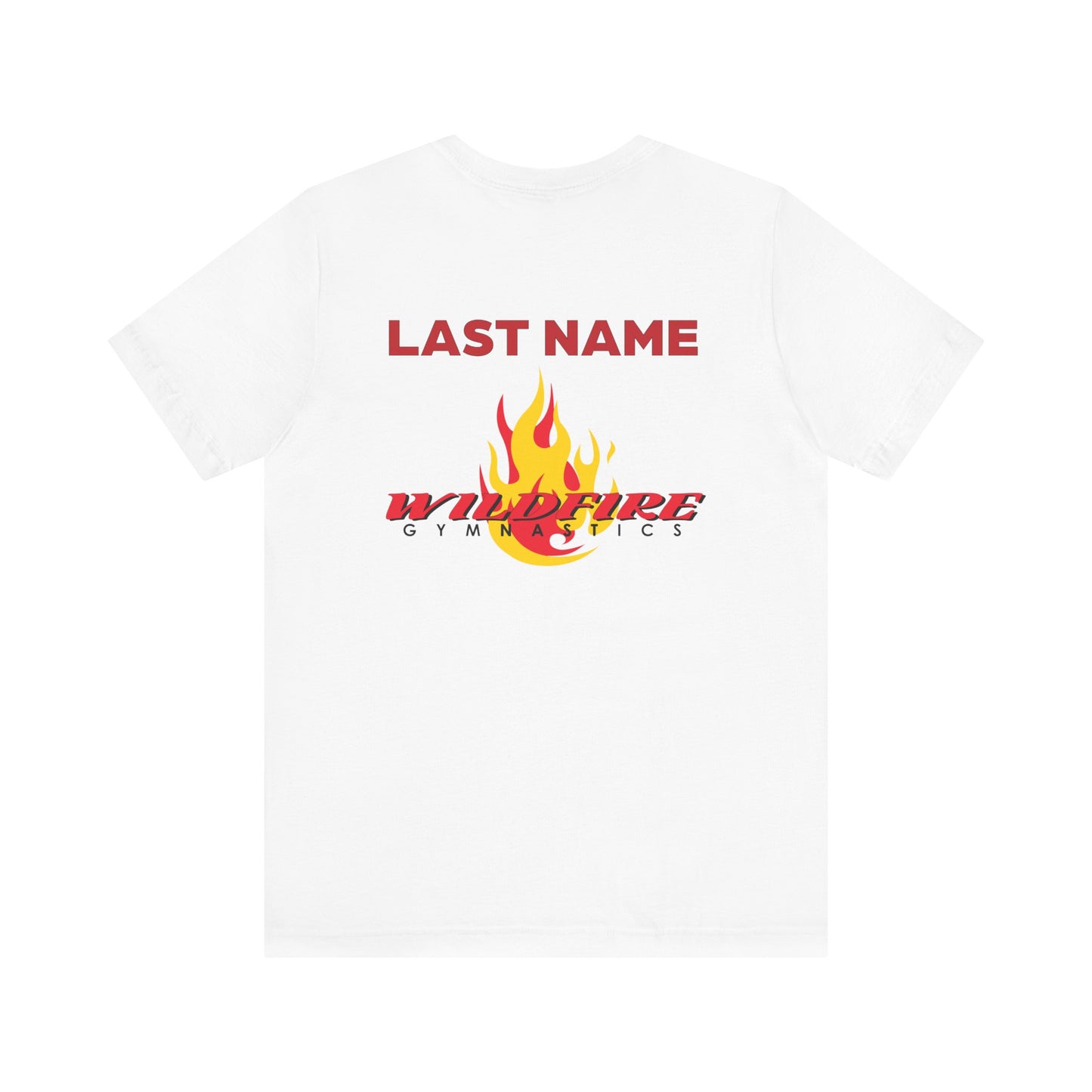 Wildfire Parent Squad, CUSTOM Last Name, Unisex Jersey Short Sleeve Tee