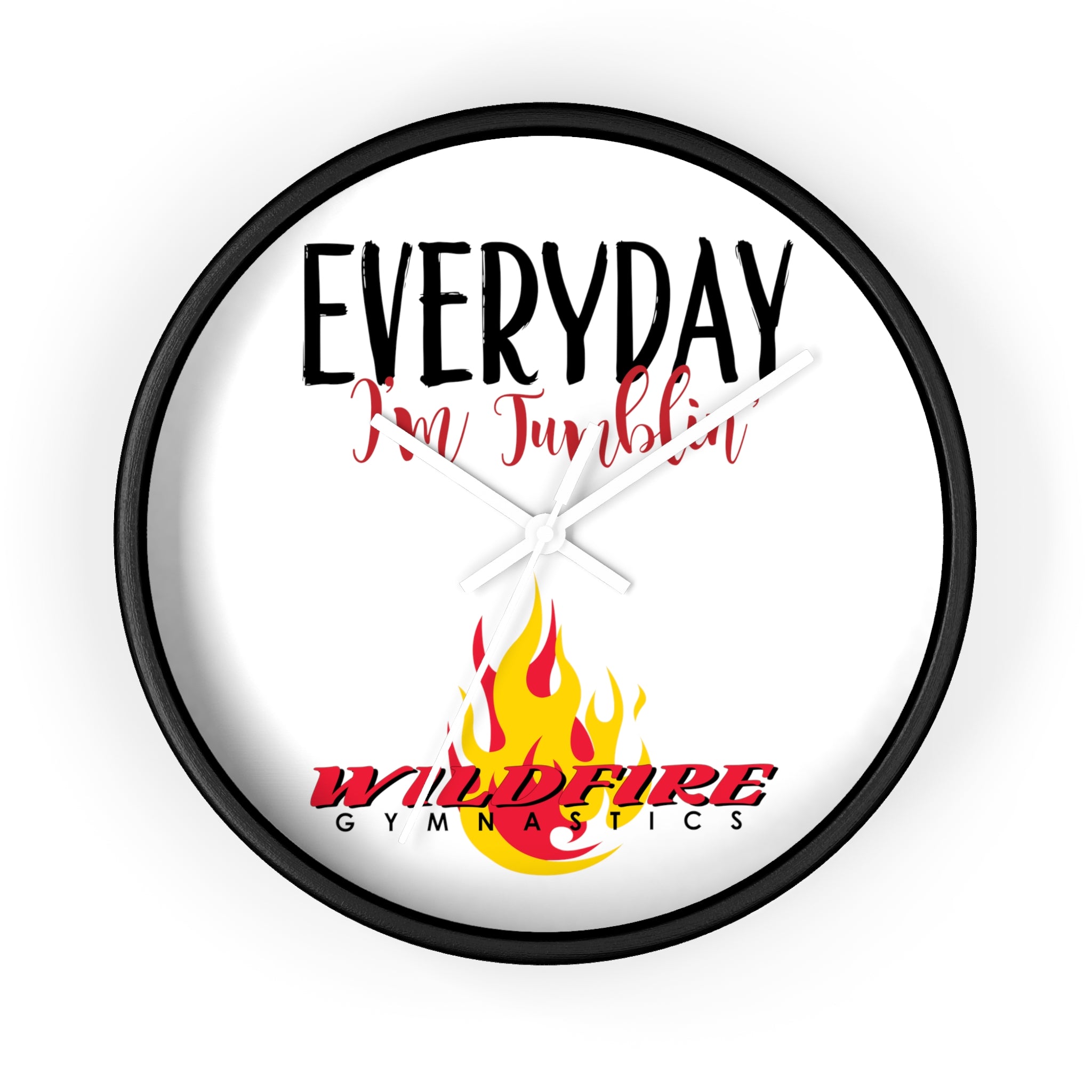 Everyday I'm Tumbling, Wildfire Gymnastics Wall Clock