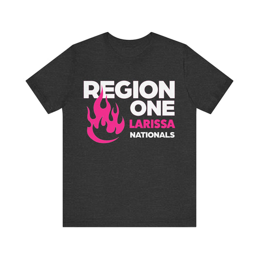 Region One Larissa, Nationals 2024, Unisex Jersey Short Sleeve Tee