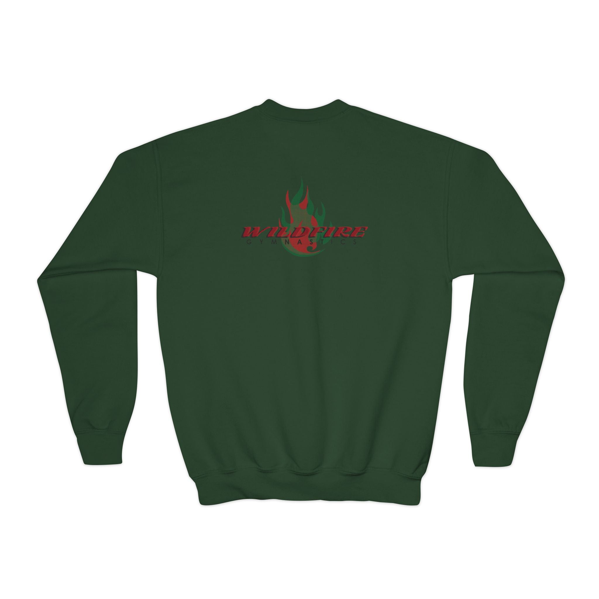 Santas Favorite Gymnast, Youth Crewneck Sweatshirt