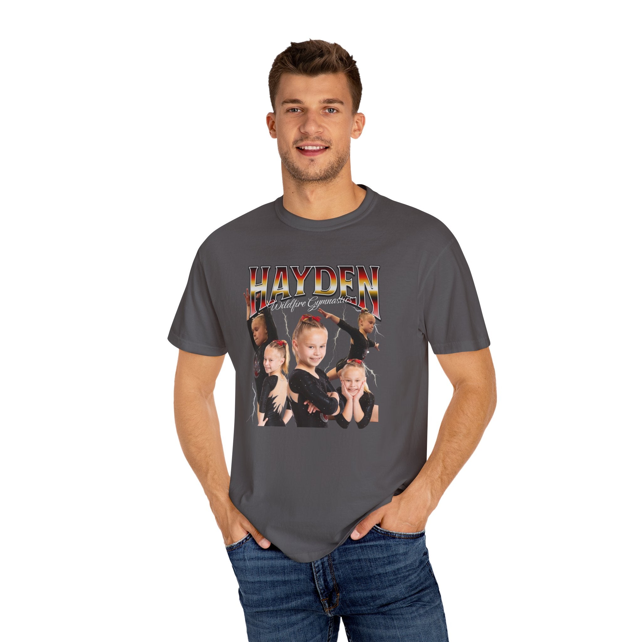 CUSTOM: Gymnast Name & Photo Retro T-shirt
