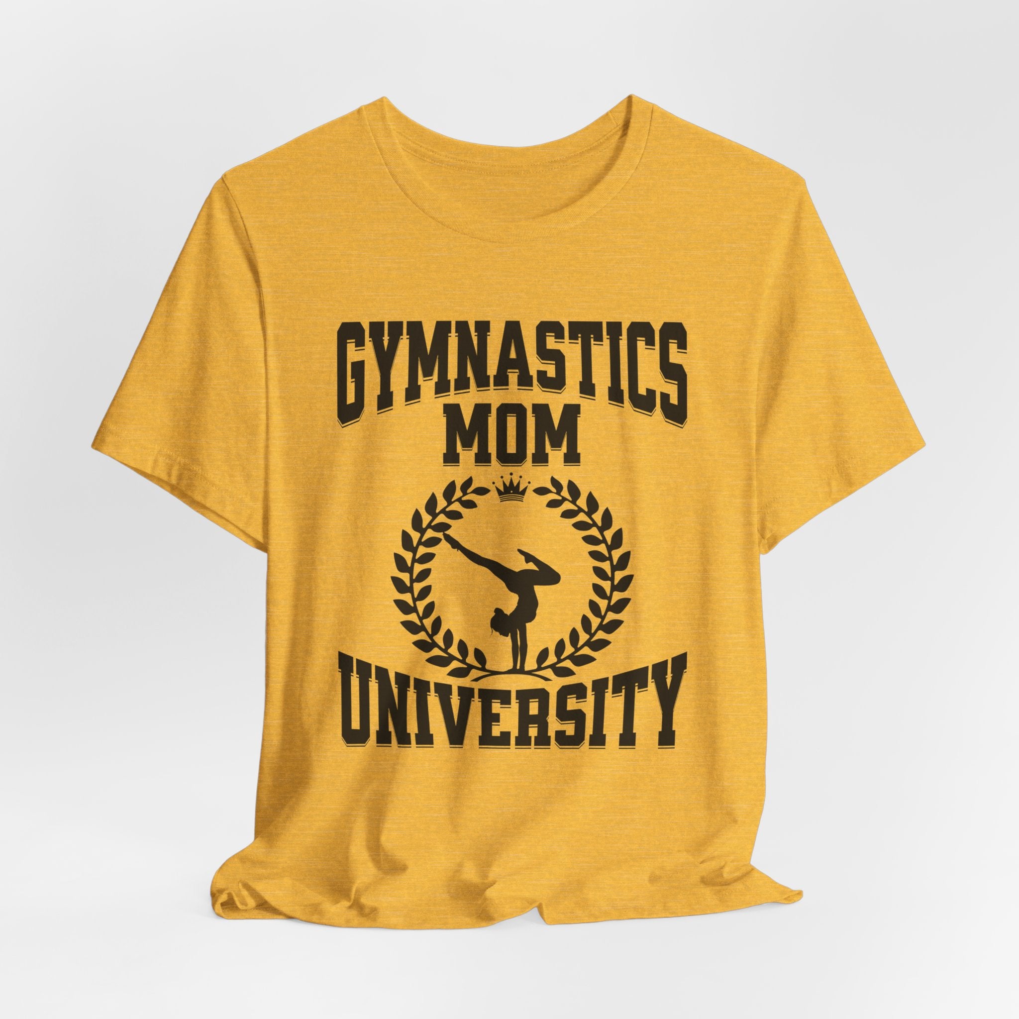 Gymnastics Mom University, Unisex Jersey Short Sleeve Tee