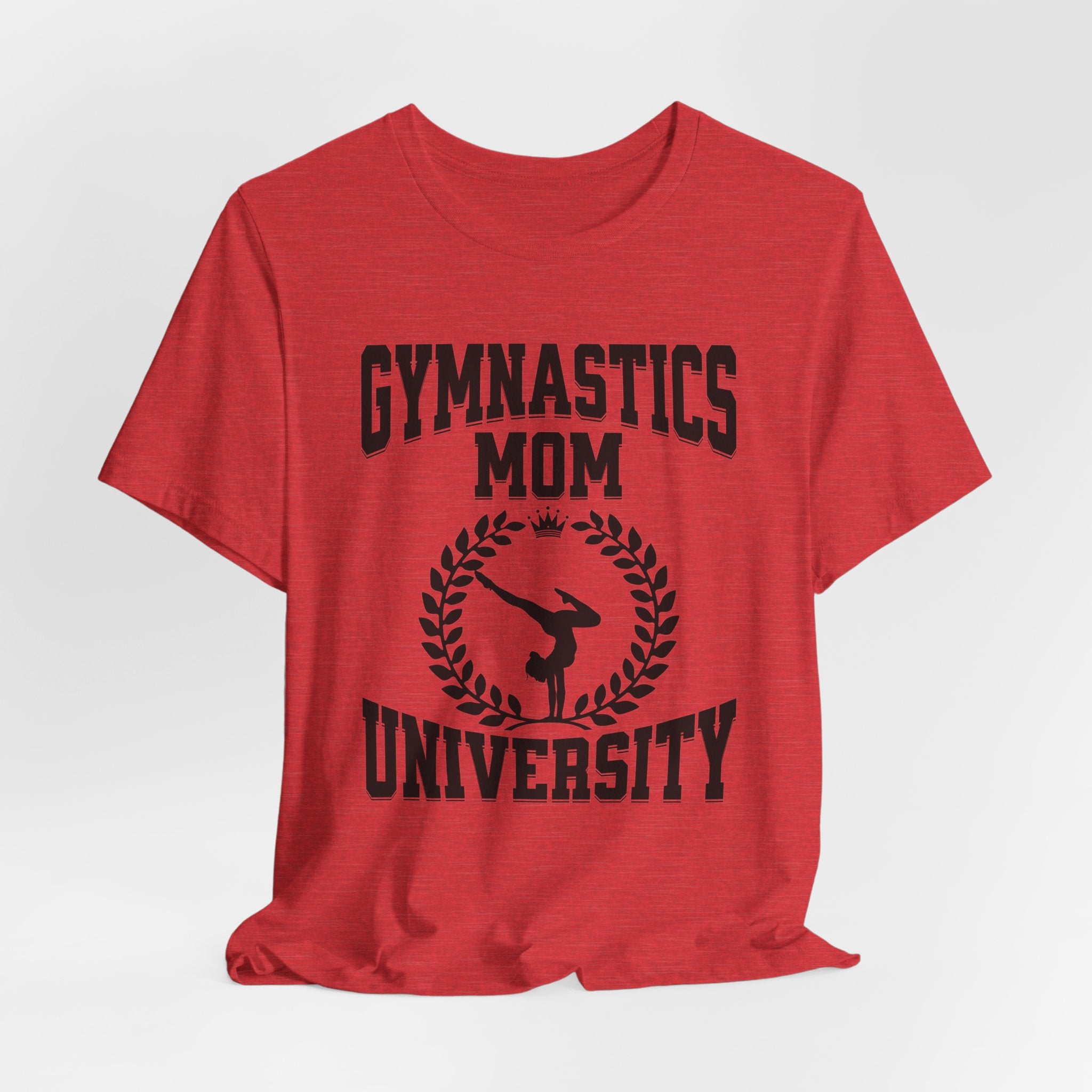 Gymnastics Mom University, Unisex Jersey Short Sleeve Tee