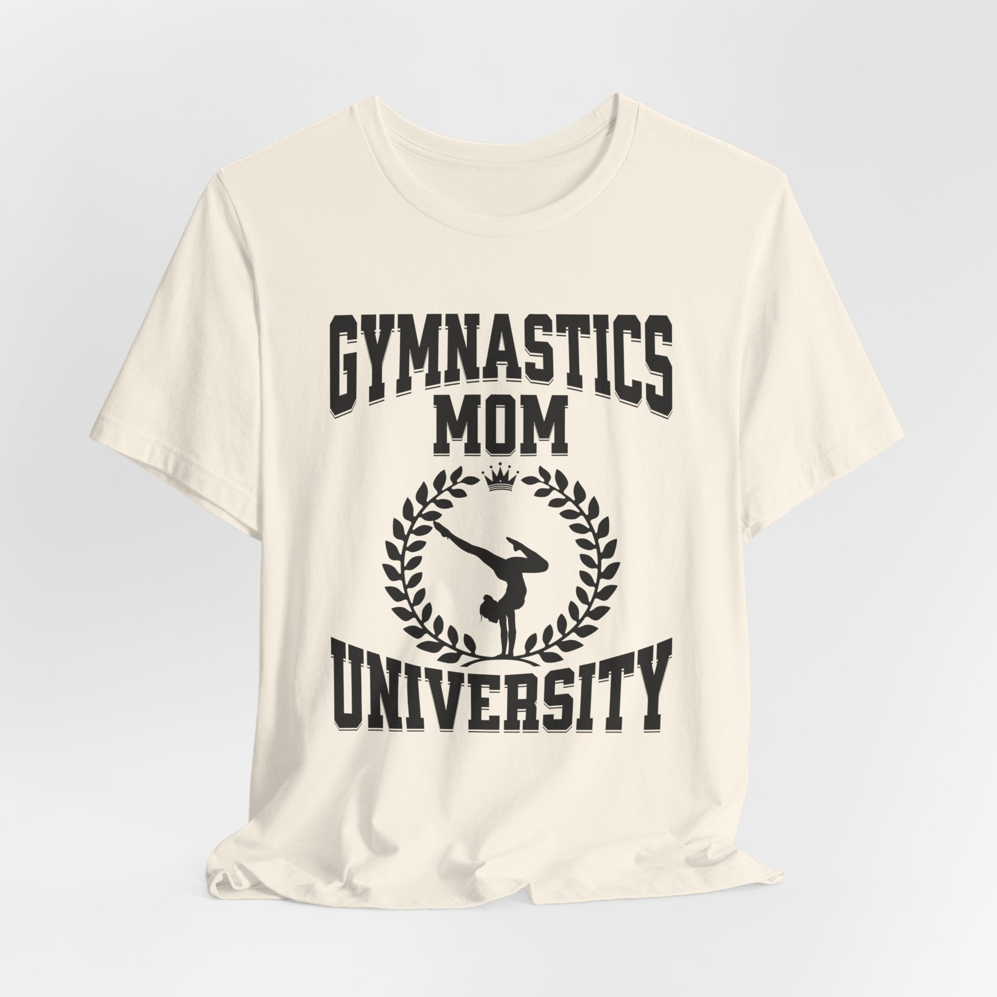 Gymnastics Mom University, Unisex Jersey Short Sleeve Tee