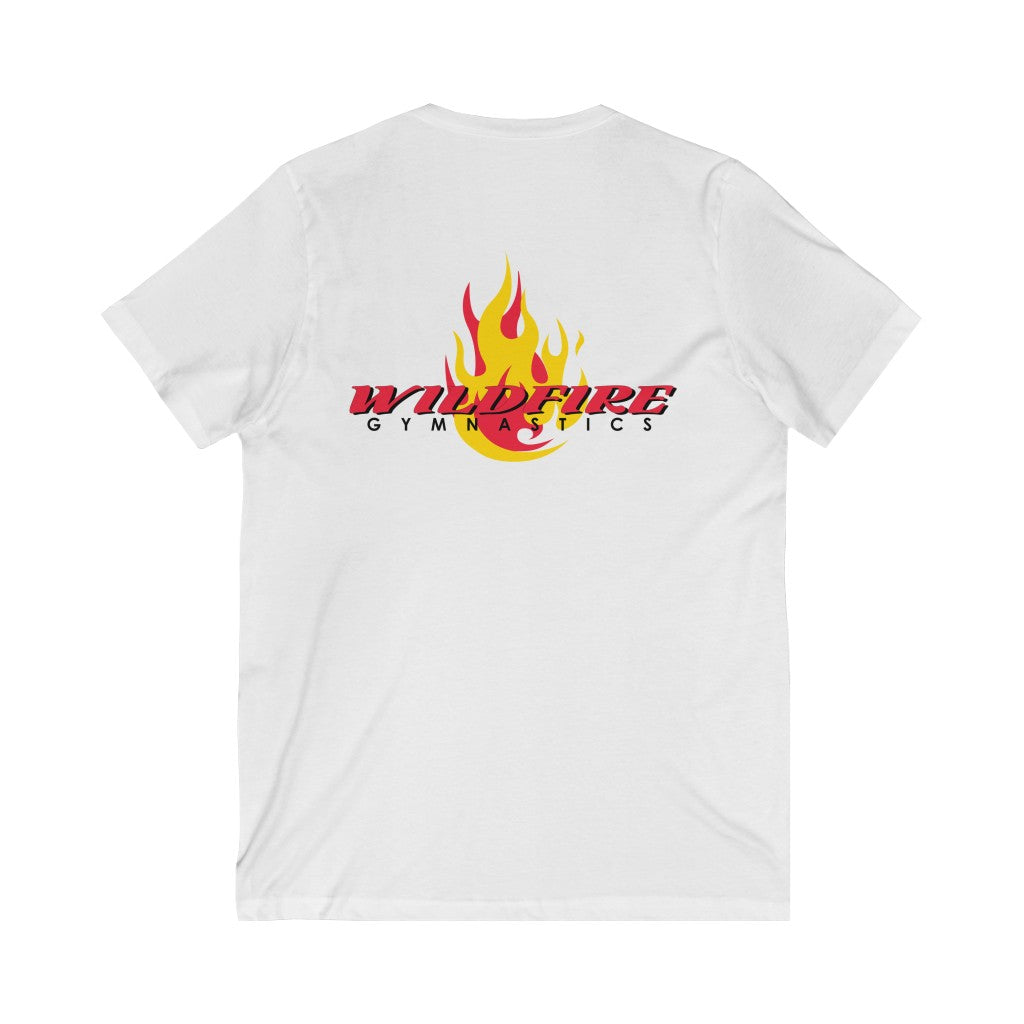 Wildfire Parent Squad, Unisex Jersey Short Sleeve V-Neck Tee